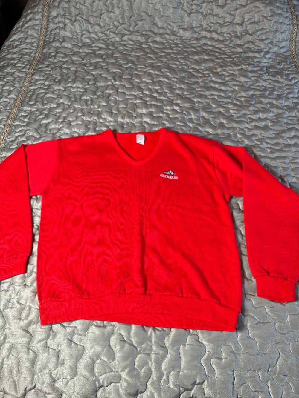 Vintage Arkansas Razorbacks Red Pullover Sweater size XL
